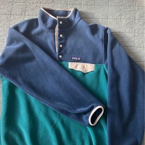 Patagonia fleece button pullover size large